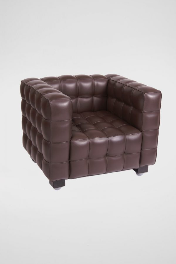 Brown Leather Club Chair - The Classic Modern Prop Hire Company