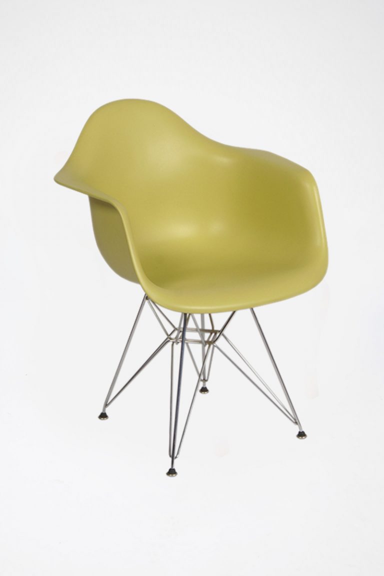 Lime Green DAR Dining Chair - The Classic Modern Prop Hire Company